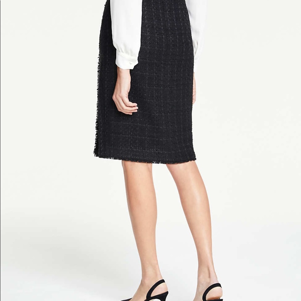 NWT Curvy Tweed Faux Wrap Pencil Skirt